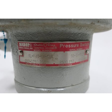 Sor 2001750Psi Pressure Switch 9L-K45-N4-C1A